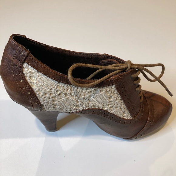 Not Rated Crochet Oxford Pump Bootie - Picture 5 of 8